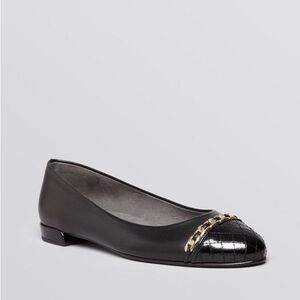 Stuart Weitzman 'Legacy' Cap Toe Ballet Flats